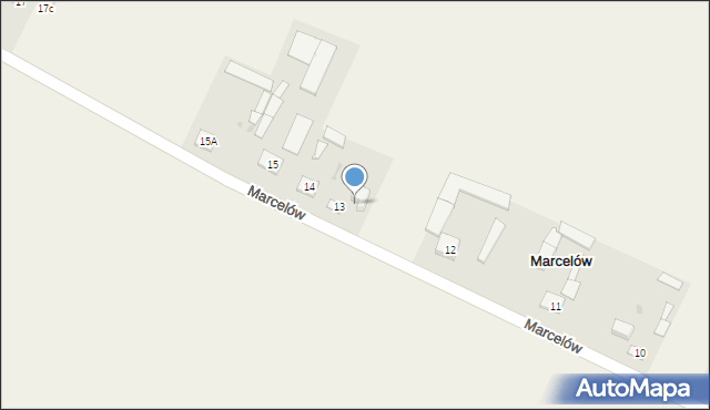 Marcelów, Marcelów, 13A, mapa Marcelów