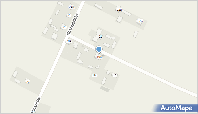 Marcelów, Marcelów, 19A, mapa Marcelów