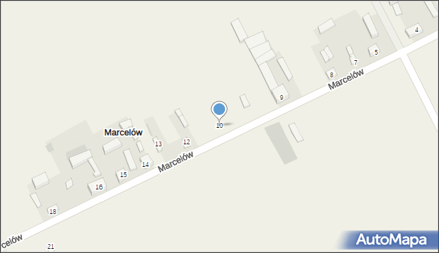 Marcelów, Marcelów, 10, mapa Marcelów