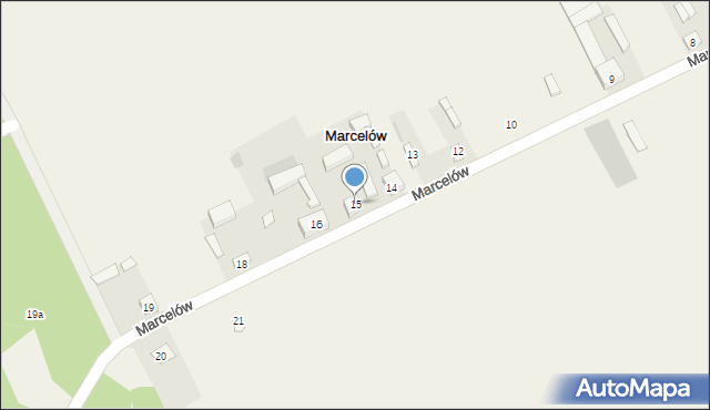 Marcelów, Marcelów, 15, mapa Marcelów