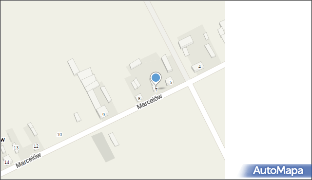 Marcelów, Marcelów, 7, mapa Marcelów