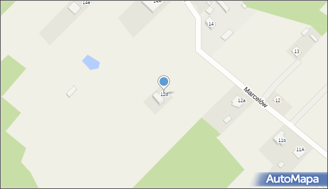 Marcelów, Marcelów, 12d, mapa Marcelów