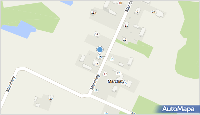 Marchaty, Marchaty, 15, mapa Marchaty