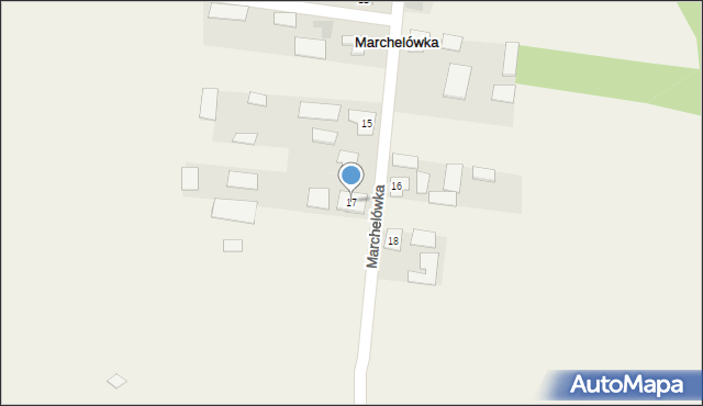 Marchelówka, Marchelówka, 17, mapa Marchelówka