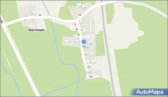 Marchewki, Marchewki, 11, mapa Marchewki