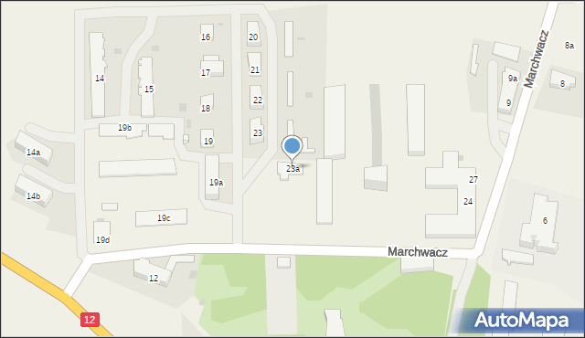 Marchwacz, Marchwacz, 23a, mapa Marchwacz