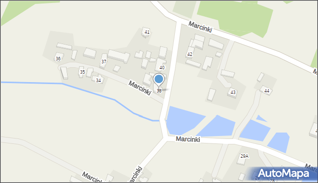 Marcinki, Marcinki, 38, mapa Marcinki