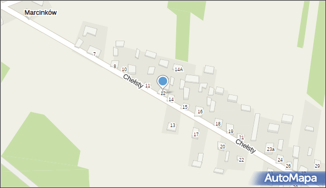 Marcinków, Marcinków, 12, mapa Marcinków