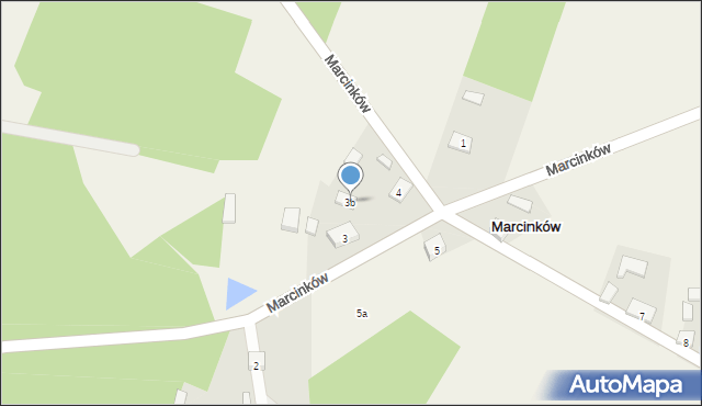 Marcinków, Marcinków, 3b, mapa Marcinków