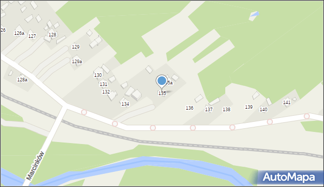 Marcinków, Marcinków, 135, mapa Marcinków