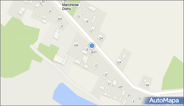 Marcinków, Marcinków, 15, mapa Marcinków