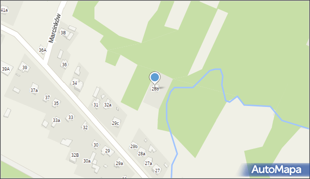 Marcinków, Marcinków, 28b, mapa Marcinków