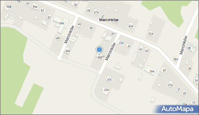 Marcinków, Marcinków, 44a, mapa Marcinków