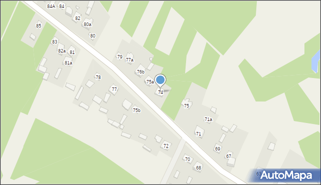 Marcinków, Marcinków, 74, mapa Marcinków