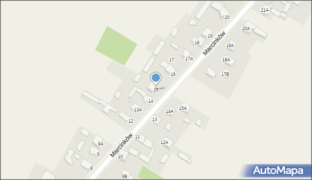 Marcinków, Marcinków, 15, mapa Marcinków