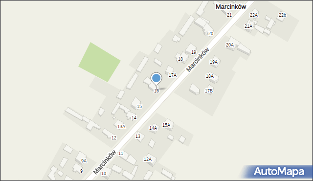 Marcinków, Marcinków, 16, mapa Marcinków