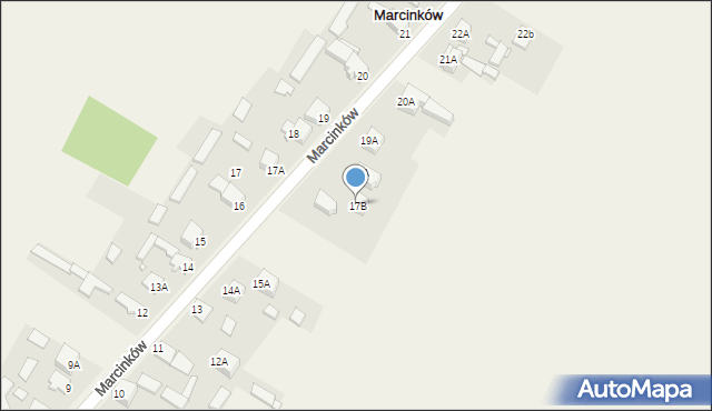 Marcinków, Marcinków, 17B, mapa Marcinków