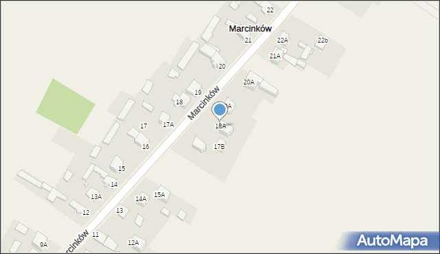 Marcinków, Marcinków, 18A, mapa Marcinków