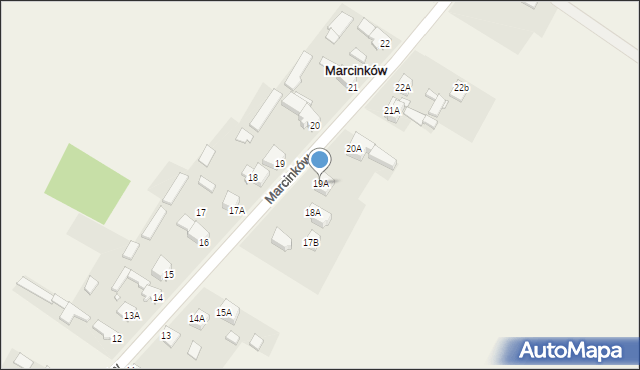 Marcinków, Marcinków, 19A, mapa Marcinków