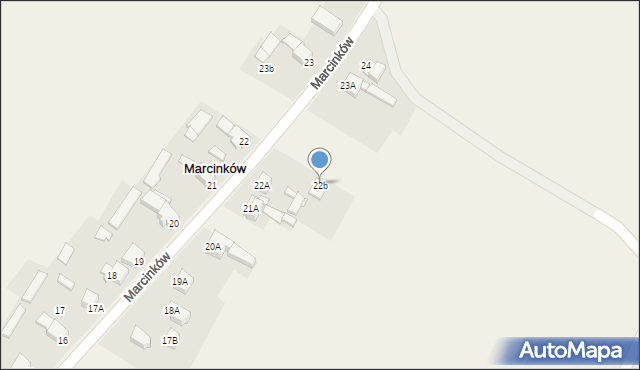 Marcinków, Marcinków, 22b, mapa Marcinków