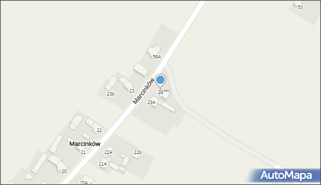 Marcinków, Marcinków, 24, mapa Marcinków
