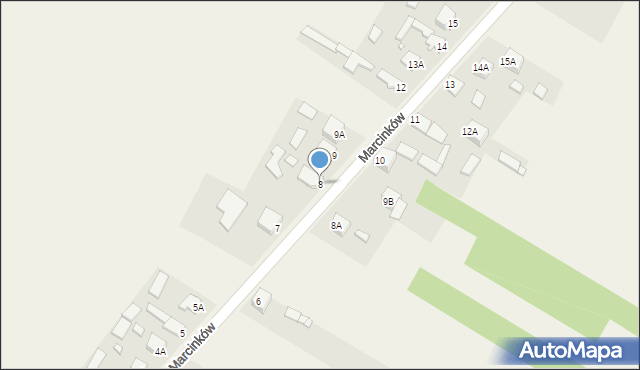 Marcinków, Marcinków, 8, mapa Marcinków