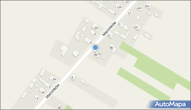 Marcinków, Marcinków, 8A, mapa Marcinków