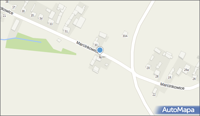 Marcinkowice, Marcinkowice, 75, mapa Marcinkowice