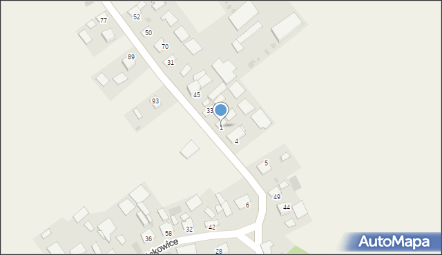 Marcinkowice, Marcinkowice, 1, mapa Marcinkowice
