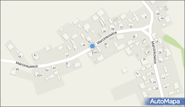 Marcinkowice, Marcinkowice, 3, mapa Marcinkowice