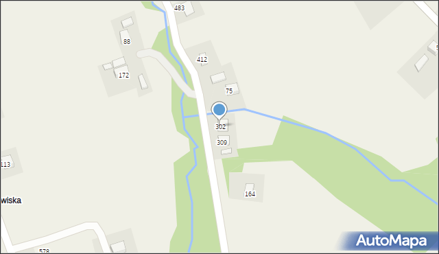 Marcinkowice, Marcinkowice, 302, mapa Marcinkowice