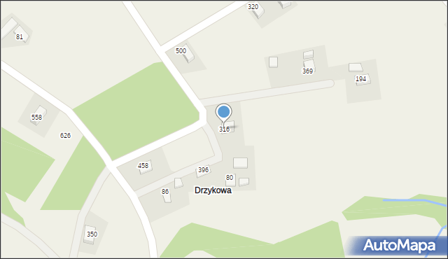 Marcinkowice, Marcinkowice, 316, mapa Marcinkowice