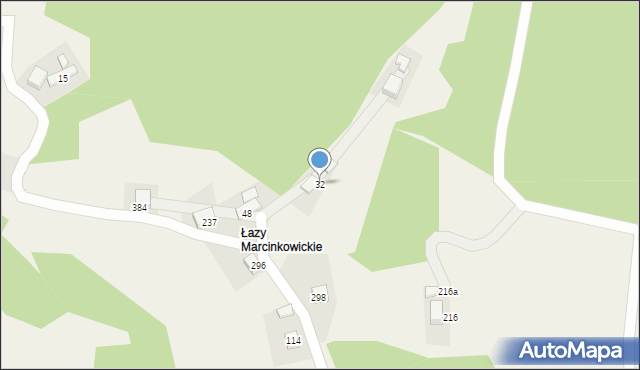 Marcinkowice, Marcinkowice, 32, mapa Marcinkowice