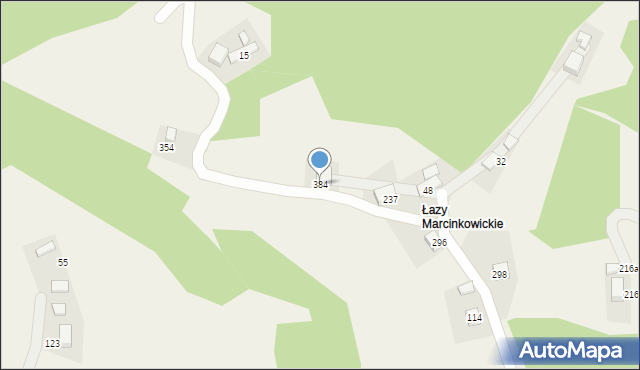 Marcinkowice, Marcinkowice, 384, mapa Marcinkowice