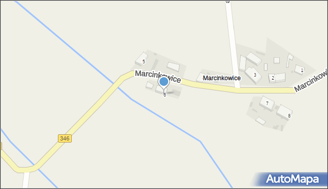 Marcinkowice, Marcinkowice, 6, mapa Marcinkowice