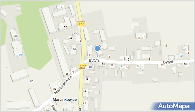 Marcinkowice, Marcinkowice, 2, mapa Marcinkowice