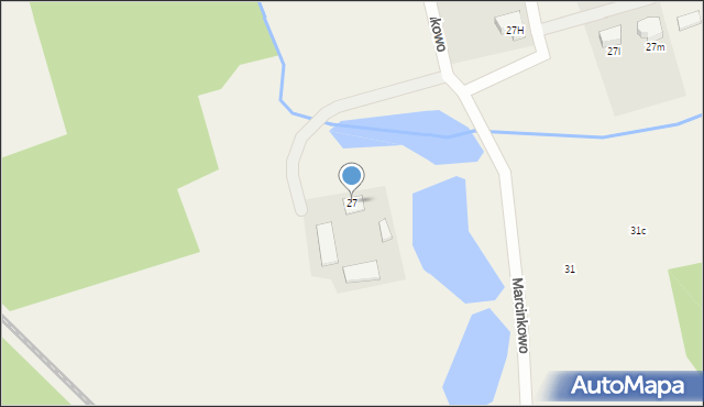 Marcinkowo, Marcinkowo, 27, mapa Marcinkowo