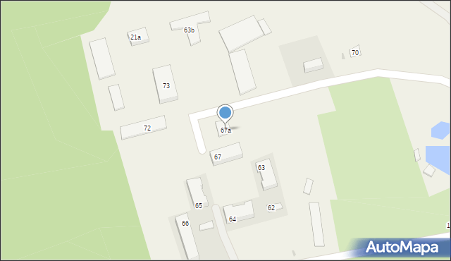 Marcinkowo, Marcinkowo, 67a, mapa Marcinkowo
