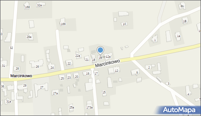 Marcinkowo, Marcinkowo, 16, mapa Marcinkowo