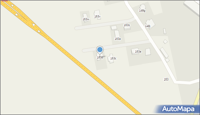 Marcinkowo, Marcinkowo, 163d, mapa Marcinkowo