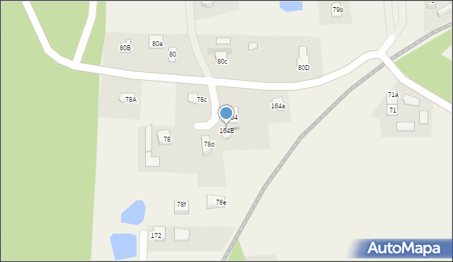 Marcinkowo, Marcinkowo, 164B, mapa Marcinkowo