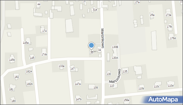 Marcinkowo, Marcinkowo, 35, mapa Marcinkowo
