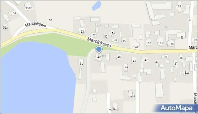 Marcinkowo, Marcinkowo, 49, mapa Marcinkowo