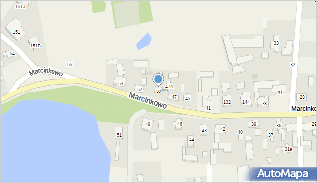 Marcinkowo, Marcinkowo, 50, mapa Marcinkowo