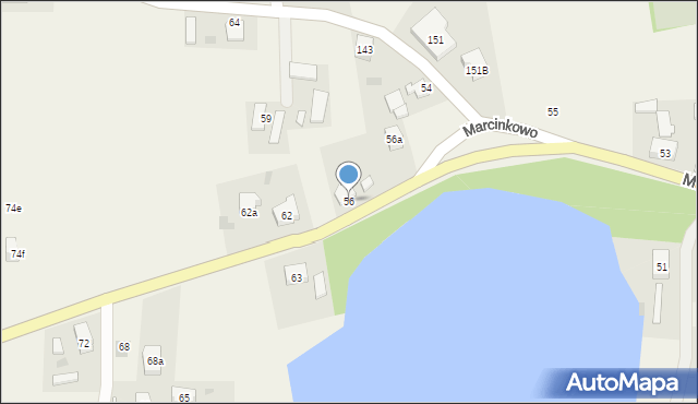 Marcinkowo, Marcinkowo, 56, mapa Marcinkowo