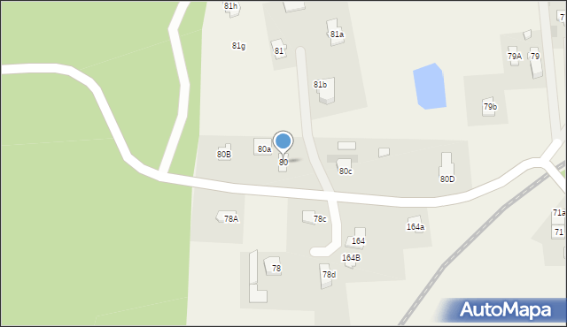 Marcinkowo, Marcinkowo, 80, mapa Marcinkowo