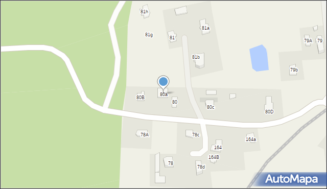 Marcinkowo, Marcinkowo, 80a, mapa Marcinkowo