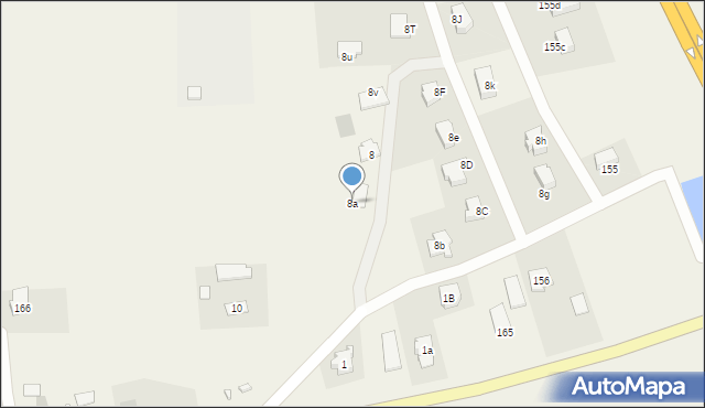 Marcinkowo, Marcinkowo, 8a, mapa Marcinkowo