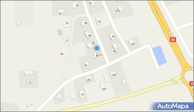 Marcinkowo, Marcinkowo, 8C, mapa Marcinkowo