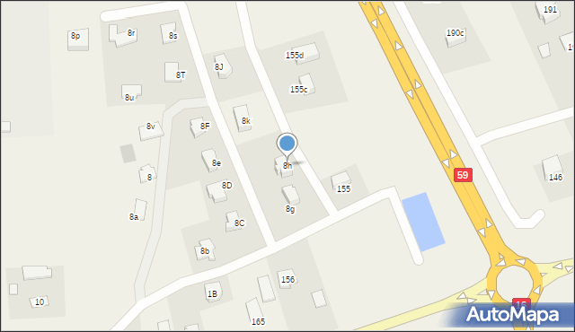 Marcinkowo, Marcinkowo, 8h, mapa Marcinkowo